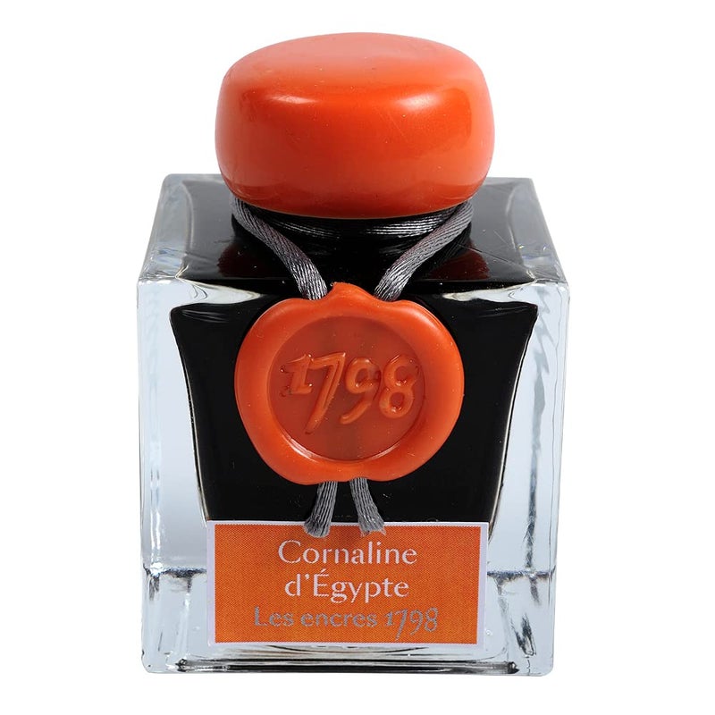 Jacques Herbin 15556JT Jaques 1798 Anniversary Ink, Cornaline D'Egypt, 50 ml - Image 3